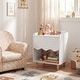 preview thumbnail 5 of 18, Costway Kids Nightstand, Toddler Scalloped Side Table with Wide Top &