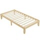 preview thumbnail 28 of 26, Basic Bed Frame Twin Wooden Bed