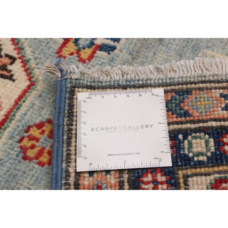 ECARPETGALLERY Hand-knotted Uzbek Ghazni Blue Wool Rug - 4'11 x 7'3