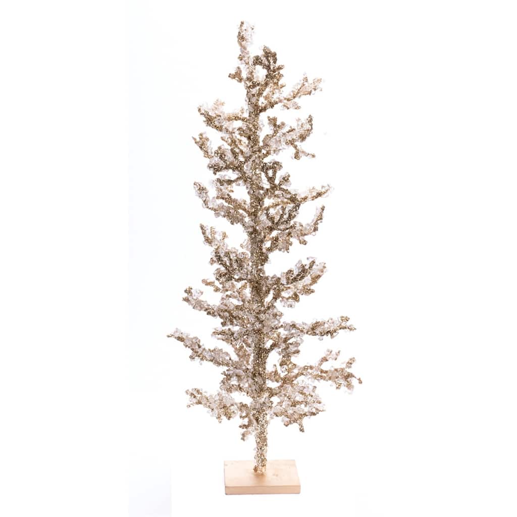 Frosted Twig Jeweled Christmas Trees - 24"