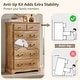 preview thumbnail 6 of 23, Vintage 6 Drawers Wood Dresser Chests, Rustic Dressers Chset Organizer