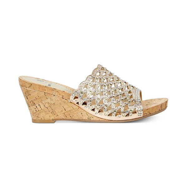 white mountain rose gold sandals