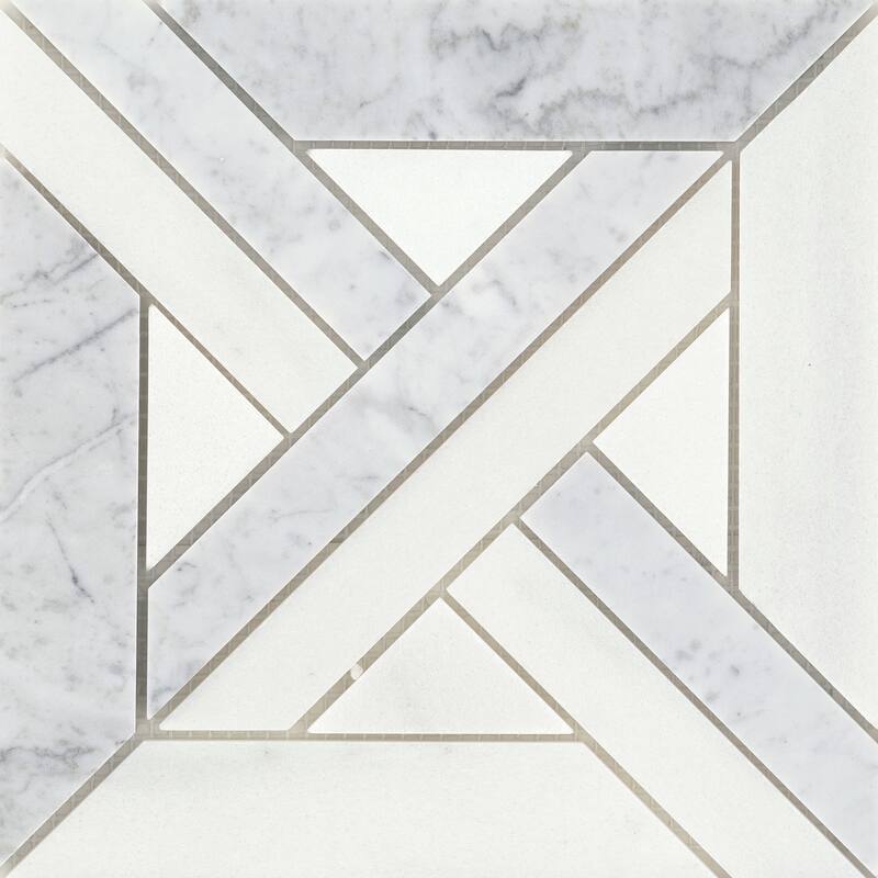 Emser Tile Alluro - 9" x 9" Square Basketweave Mosaic Wall Tile -