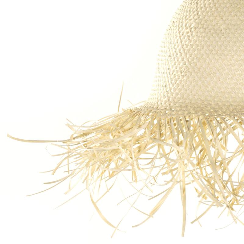 Haven Home Herrington Pendant Short Fringe-Natural Palm