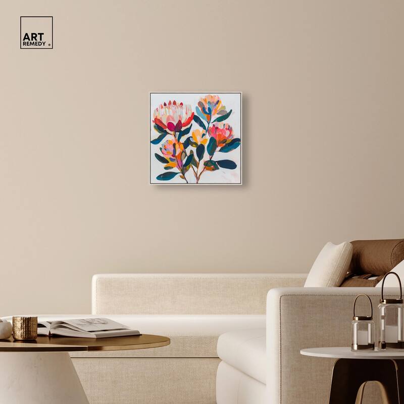 Contemporary Flora I Canvas by Art Remedy