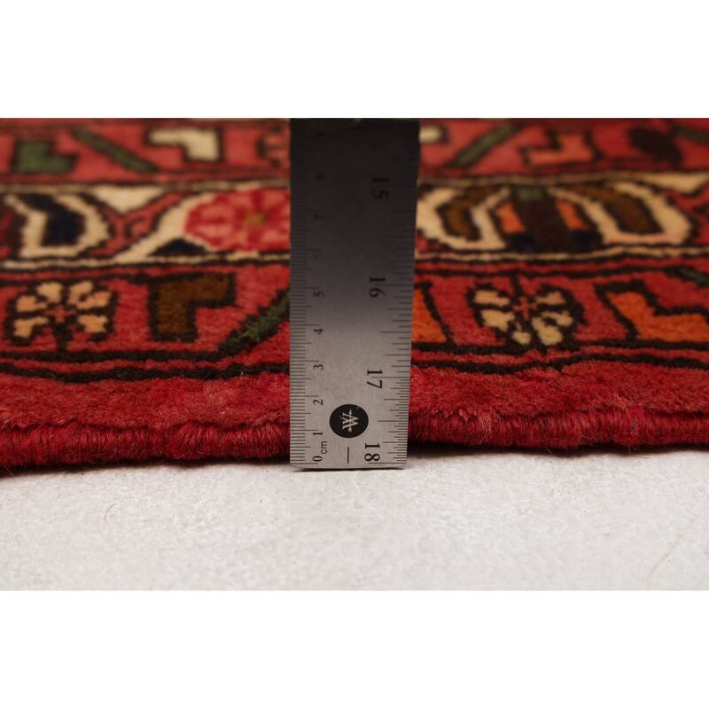 ECARPETGALLERY Hand-knotted Andelz Red Wool Rug - 3'6 x 4'10