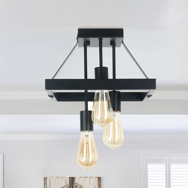 Modern 12" Semi Flush Mount Light