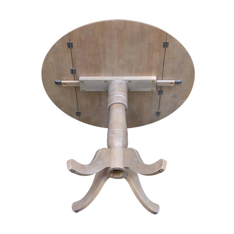 42 in. Round Dual Drop Leaf Dining Table