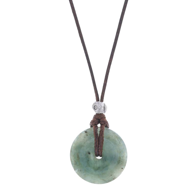 Novica Handmade Noble Core Jade Pendant Necklace