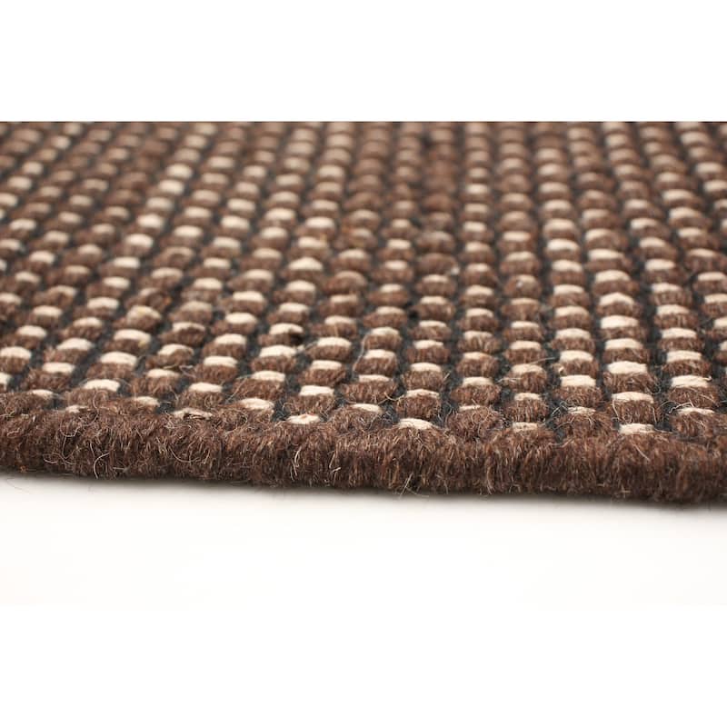 ECARPETGALLERY Hand Loomed Bungalow Wool Dhurrie