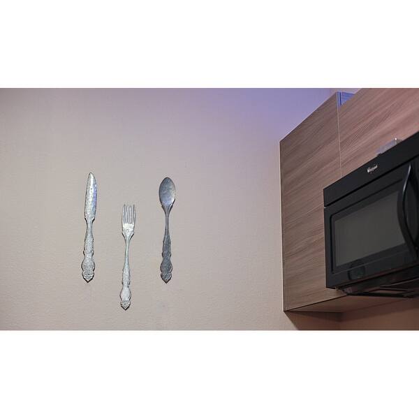 Shop Large Galvanized Metal Fork Spoon Knife Farmhouse Decor