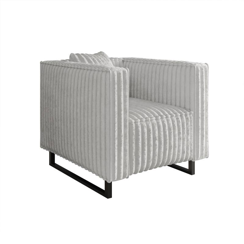 CraftPorch Mid Century Modern 3- Pieces Upholstered Living Room Set