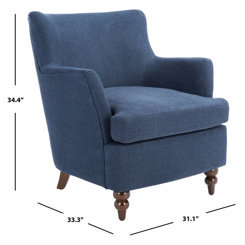 SAFAVIEH Nella Accent Chair - 31.1" W x 33.3" L x 34.4" H - 31Wx33Dx34H