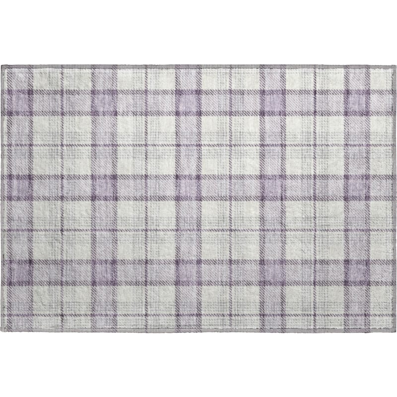 Premium Washable Super Soft Plaid Mayfield Rug