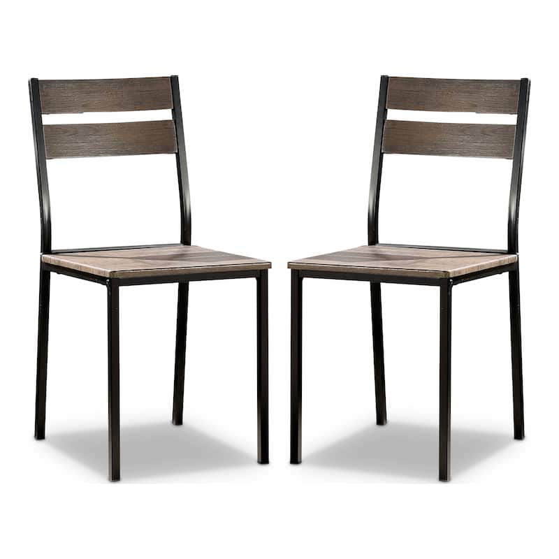 Carbon Loft Maggio Industrial Antique Rustic Side Chairs (Set of 2)