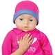 preview thumbnail 5 of 3, Lissi: 18" Talking Baby Doll Set - Pink & Blue - I Love You Mummy Shirt, Hat