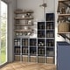 preview thumbnail 114 of 202, DH BASIC Modern Wood Customizable Stackable Storage Organizer - Cube Shelves, Drawer Cabinet, Bookcase with Doors by Denhour