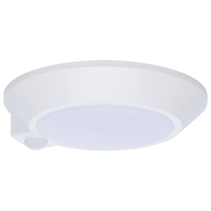 7 Inch LED Disk Light 27K/3K/35K/4K/5K CCT Selectable Occupancy Sensor White - White