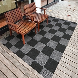 Foss Floors 6X8 Rustic Indoor/Outdoor Area Rug w/TPR - Bed Bath ...