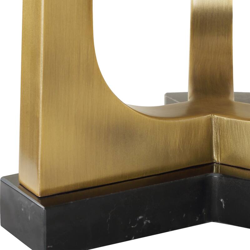 Uttermost Crossroads Brass Table Lamp - 32.5'' H X 16'' W X 16'' D