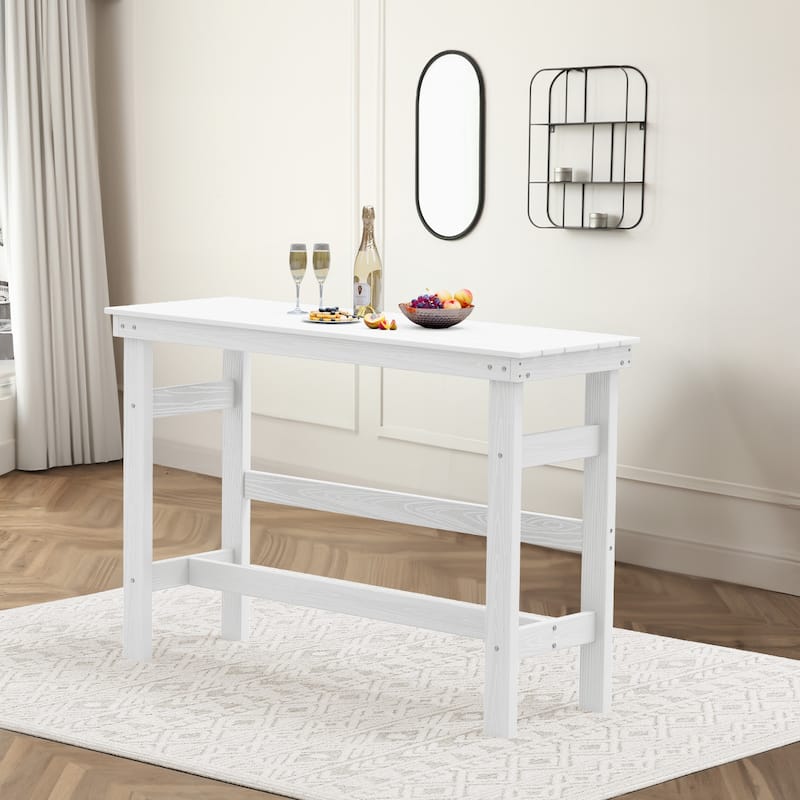 40-inch Outdoor Patio HDPE Pub Bar Table, Balcony Table
