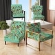 preview thumbnail 9 of 11, Designart "Segment Layers Of Marbled Rock" Upholstered Floral Accent Chair - Mid-Century Arm Chair For Bedroom