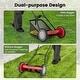 preview thumbnail 9 of 19, Costway 16" Push Lawn Mower with 5-Blade 6.9 Gallon Removable Grass - See Details