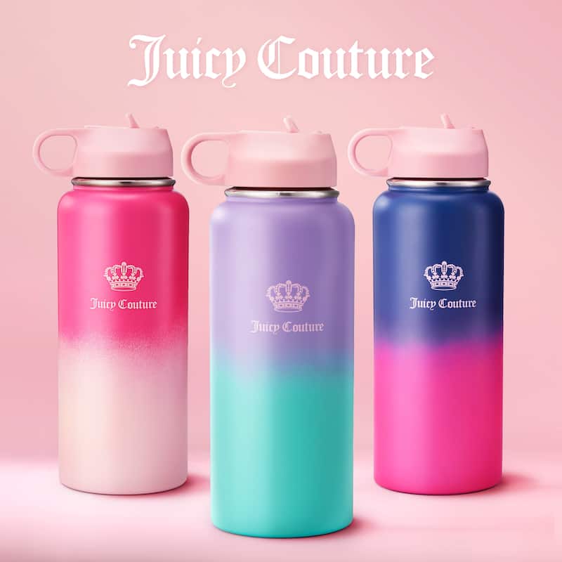 Juicy Couture "Go Girl" Designer Water Bottle - 32oz