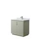 Option Light Green, Nickel Trim, Carrara Marble Top