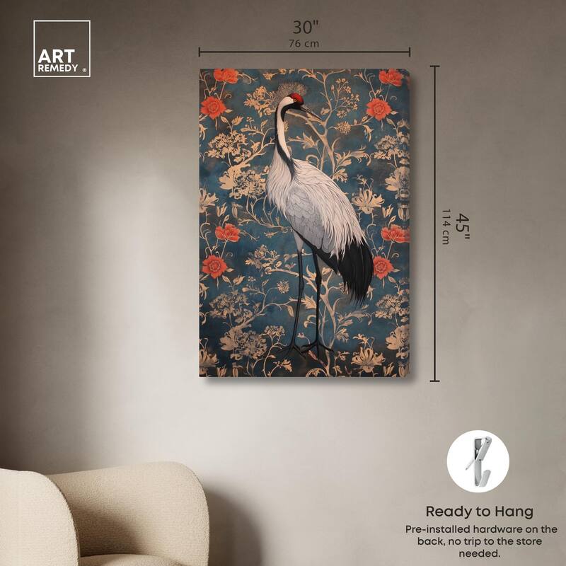 Botanical Bird I Canvas by Art Remedy, Gallery Wrapped