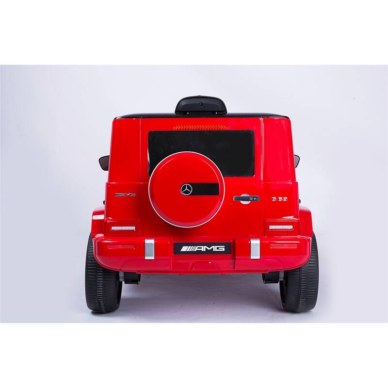 Electric Licensed Mercedes G63 Kids Car, Ride-On Toy with Remote Control, Spring Suspension, Music and MP3 Connectivity
