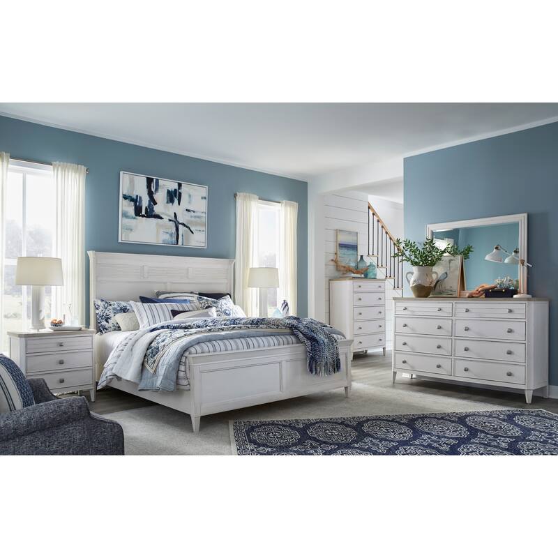 Salt Life Home Echo Isles Sea Pearl and Driftwood Drawer Nightstand