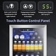 preview thumbnail 1 of 5, 3.2 cu ft wine refrigerator/cooler, 26 bottle/130 can freestanding beverage fridge, glass door Silver
