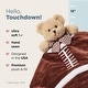 preview thumbnail 2 of 4, Bearington Baby Touchdown 15" Football Teddy Bear Snuggler