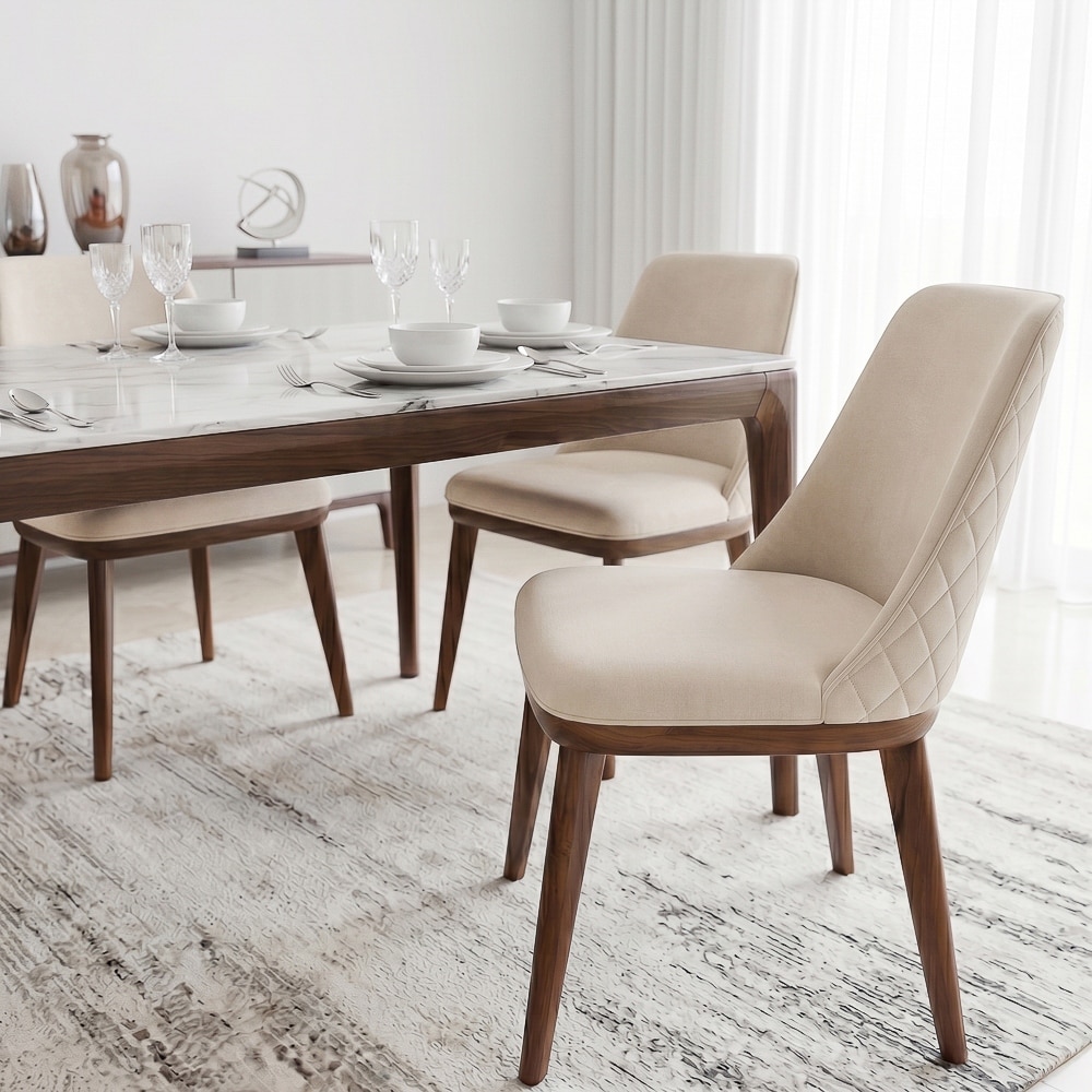 Dropia Mid-Century Modern Dining Chair Velvet (Set of 2)