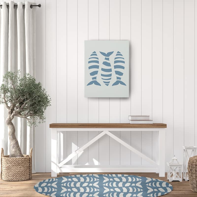 Swimming School Nautical Chenille Rug