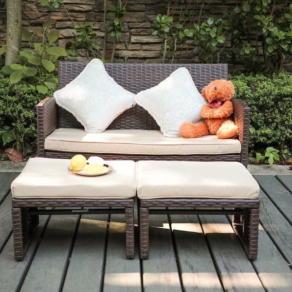 3 piece new arrivals outdoor loveseat cushions