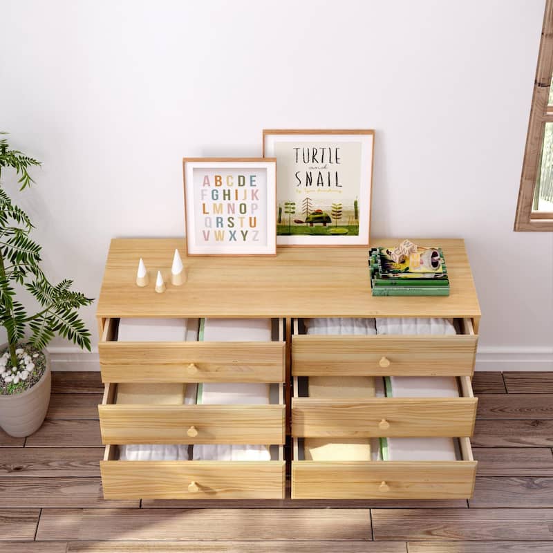 Max and Lily Solid Wood 6-Drawer Dresser