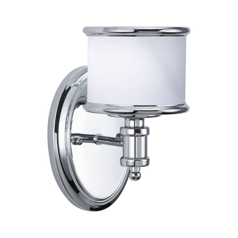 Vaxcel Lighting Carlisle Single Light 8" High Bathroom Sconce - Chrome
