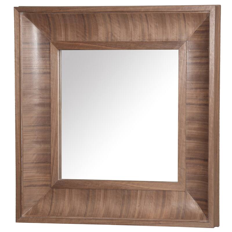 SAFAVIEH Couture Kaya 42.5-inch Square Wood Mirror - 42.5"W x 3.1"D x 42.5"H