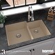 preview thumbnail 31 of 61, Karran 32" Undermount Large/Small Bowl Quartz Kitchen Sink Kit - 32" x 21.25" x 9"