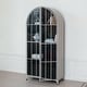 preview thumbnail 17 of 17, Arched Metal Cabinet with Glass Shelves
