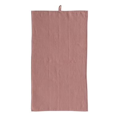 Woven Linen and Cotton Waffle Decorative Tea Towel - 36.0"L x 20.0"W x 0.1"H