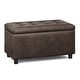 preview thumbnail 115 of 128, WYNDENHALL Essex 34-in. Wide Rectangular Storage Ottoman