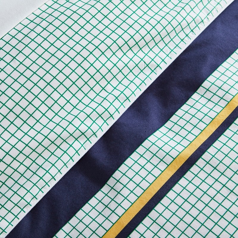Lacoste Valleyfield 3-Piece Cotton Reversible Duvet Cover Set