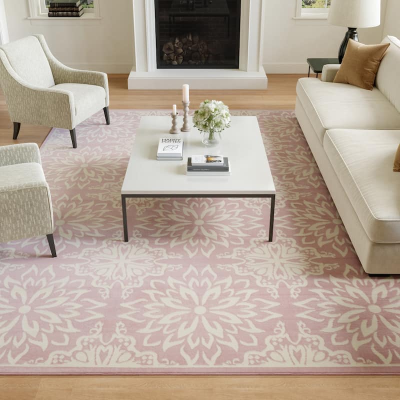 Nourison Jubilant Floral Medallion Area Rug