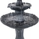 preview thumbnail 29 of 33, 2-Tier Arcade Solar with Battery Fountain with LED - Color Options - 45-Inch