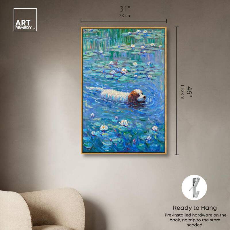 Lily Lagoon III Canvas by Art Remedy