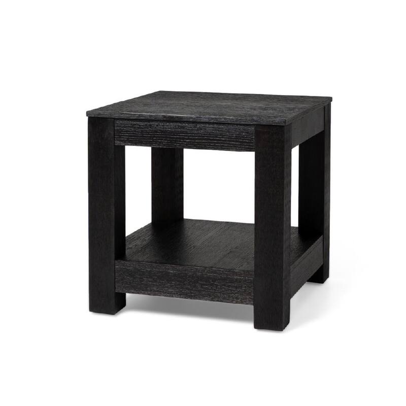 Maven Lane Paulo Wooden Side Table - Black