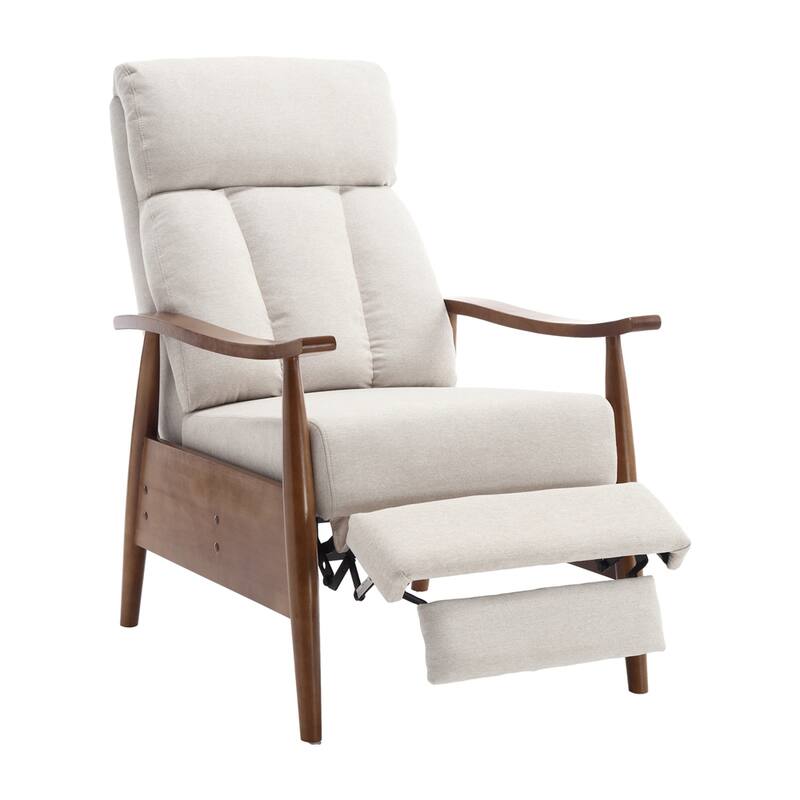 Wood Frame Armchair, Modern Accent Chair Lounge Chair for Living Room